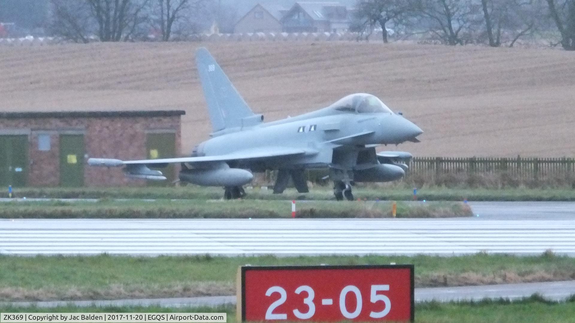 ZK369, 2015 Eurofighter EF-2000 Typhoon FGR4 C/N BS130, ZK369 at RAF Lossiemouth with 2 Squadron Markings