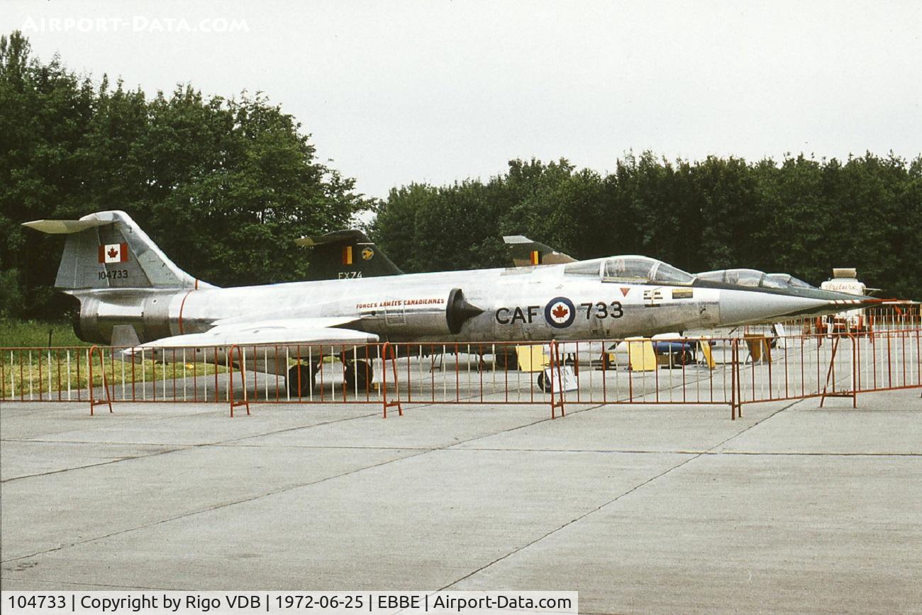 104733, Canadair CF-104 Starfighter C/N 683A-1033, Beauvechain airshow 1972.