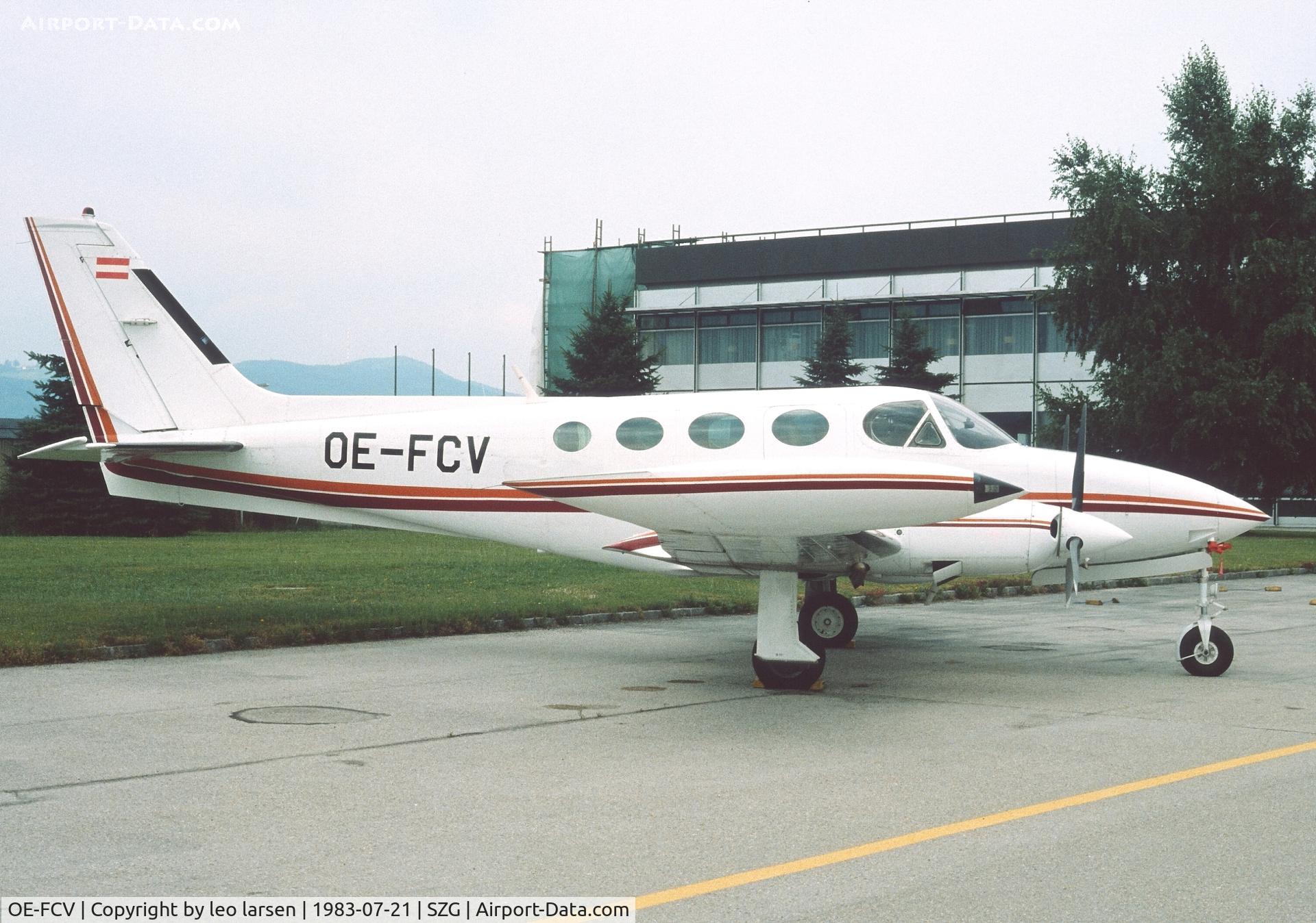 OE-FCV, 1981 Cessna 340A C/N 340A1263, Salzburg 21.7.1983