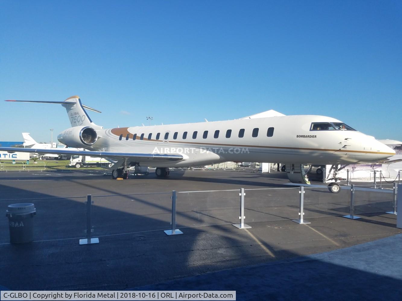 C-GLBO, 2016 Bombardier BD-700-2A12 Global 7500 C/N 70001, Global 7500
