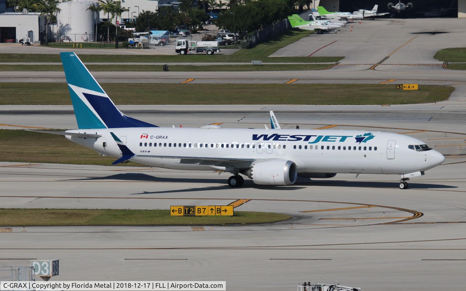C-GRAX, 2017 Boeing 737-8 MAX C/N 60513, West Jet