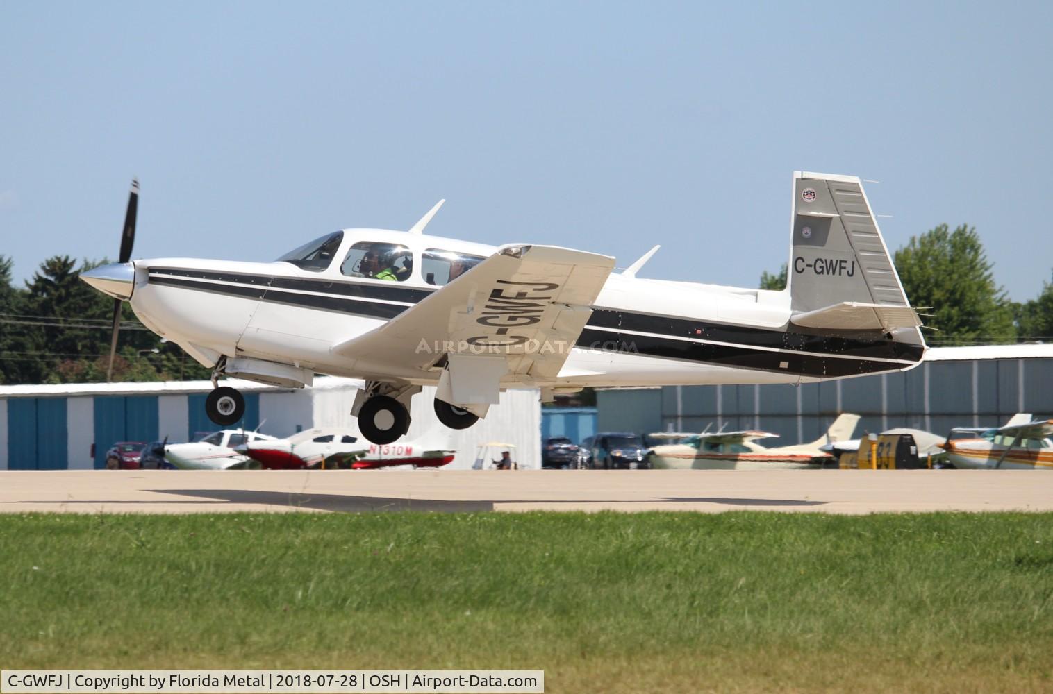 C-GWFJ, 1986 Mooney M20K C/N 25 1073, Mooney M20K