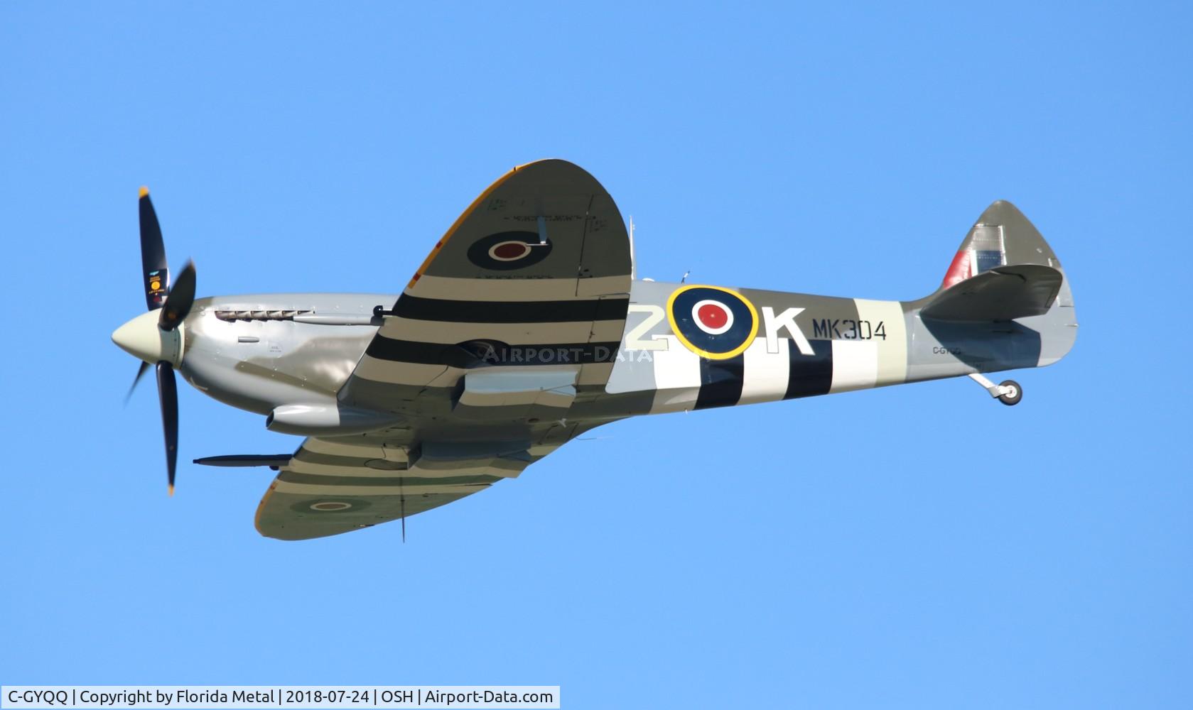 C-GYQQ, 1945 Supermarine Spitfire IXe C/N TE294, Spitfire