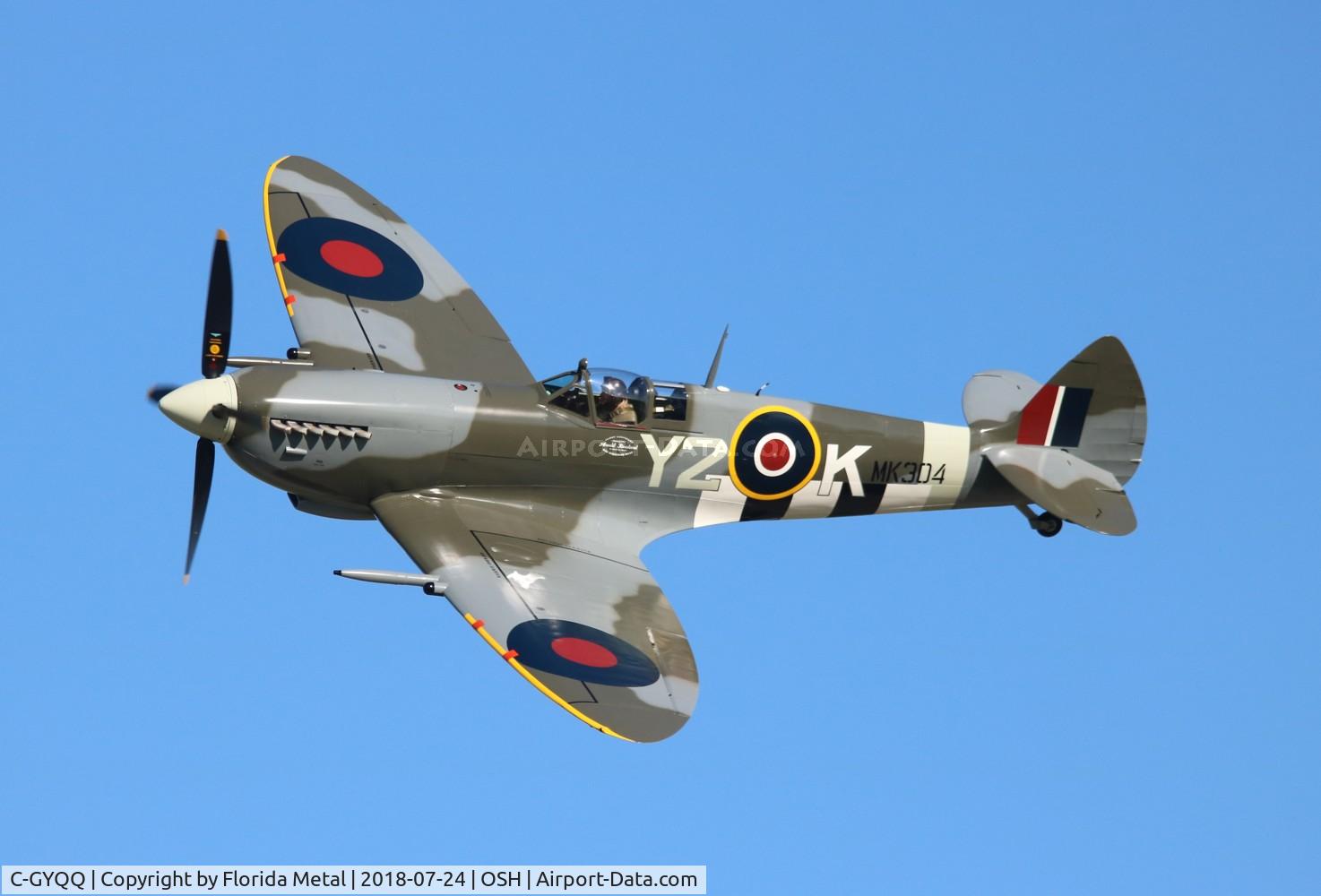 C-GYQQ, 1945 Supermarine Spitfire IXe C/N TE294, Spitfire