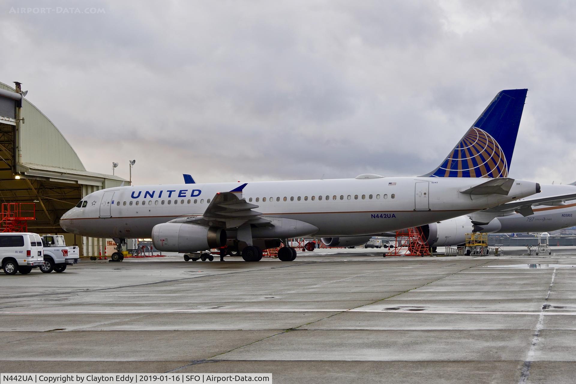 N442UA, 1998 Airbus A320-232 C/N 780, SFO 2019.