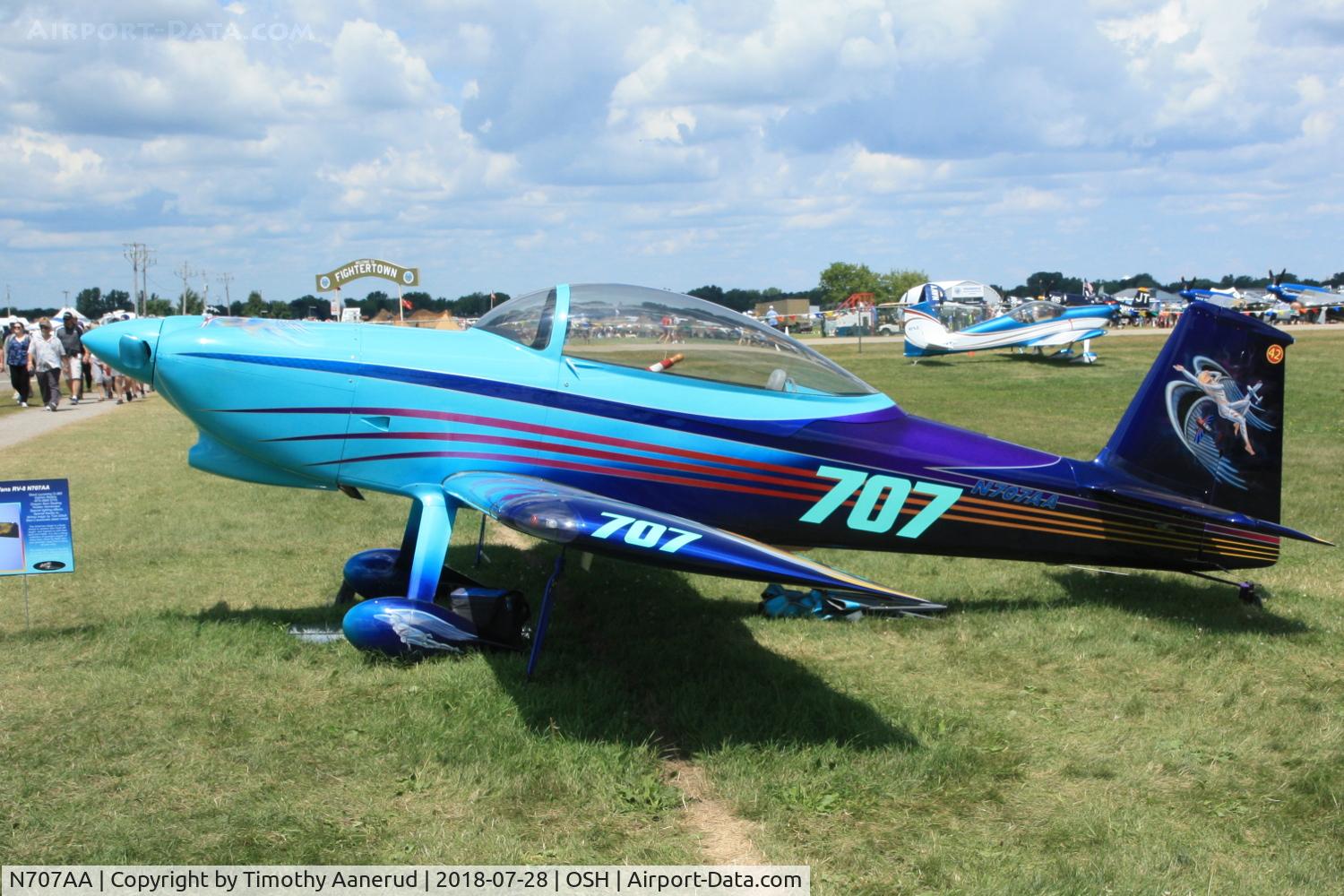 N707AA, 2012 Vans RV-8 C/N 80481, Vans RV-8, c/n: 80481