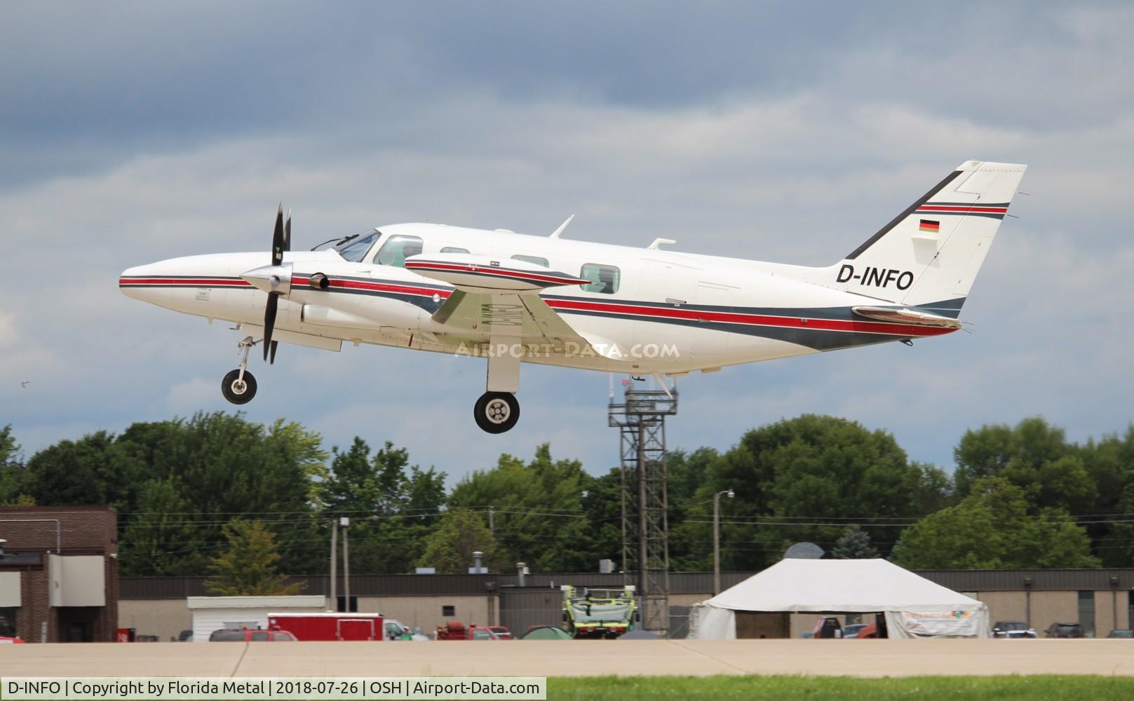 D-INFO, 1981 Piper PA-31T2 Cheyenne IIXL C/N 31T-8166031, Cheyenne IIXL
