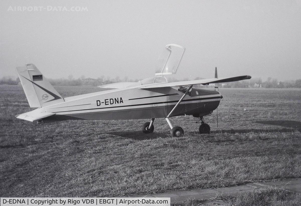 D-EDNA, 1965 Bolkow Bo-208C Junior C/N 578, Ta Ghent airport in 1966.