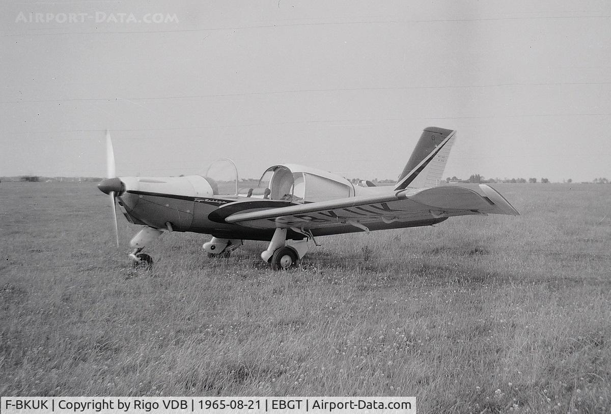 F-BKUK, Morane-Saulnier MS-885 Super Rallye C/N 262, Ghent airport in 1965.