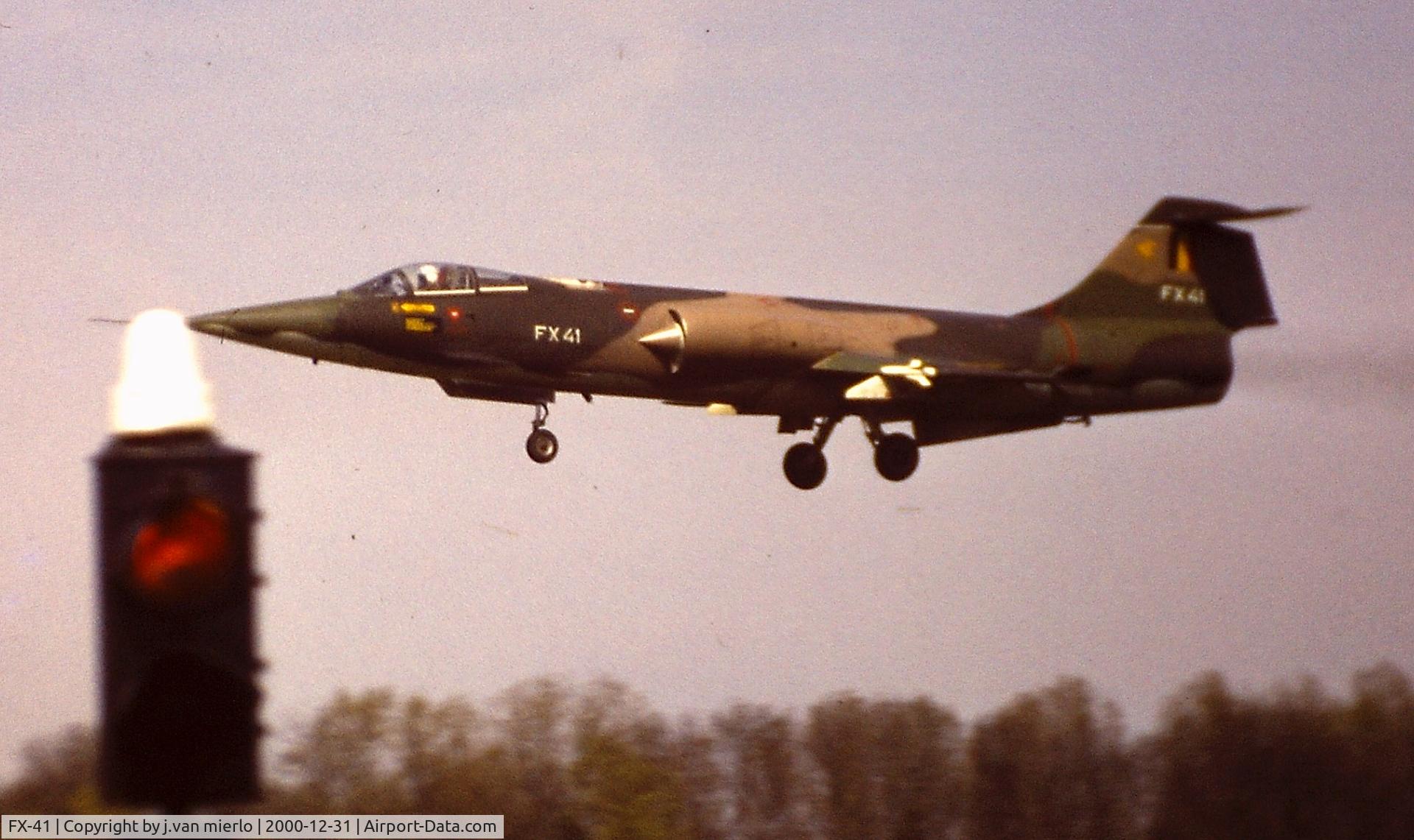 FX-41, Lockheed F-104G Starfighter C/N 683-9084, Landing at Bevekom/Beauvechain, Belgium
