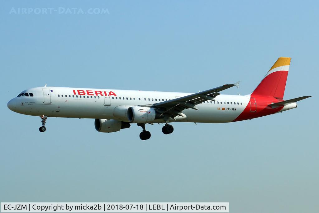 EC-JZM, 2007 Airbus A321-212 C/N 2996, Landing