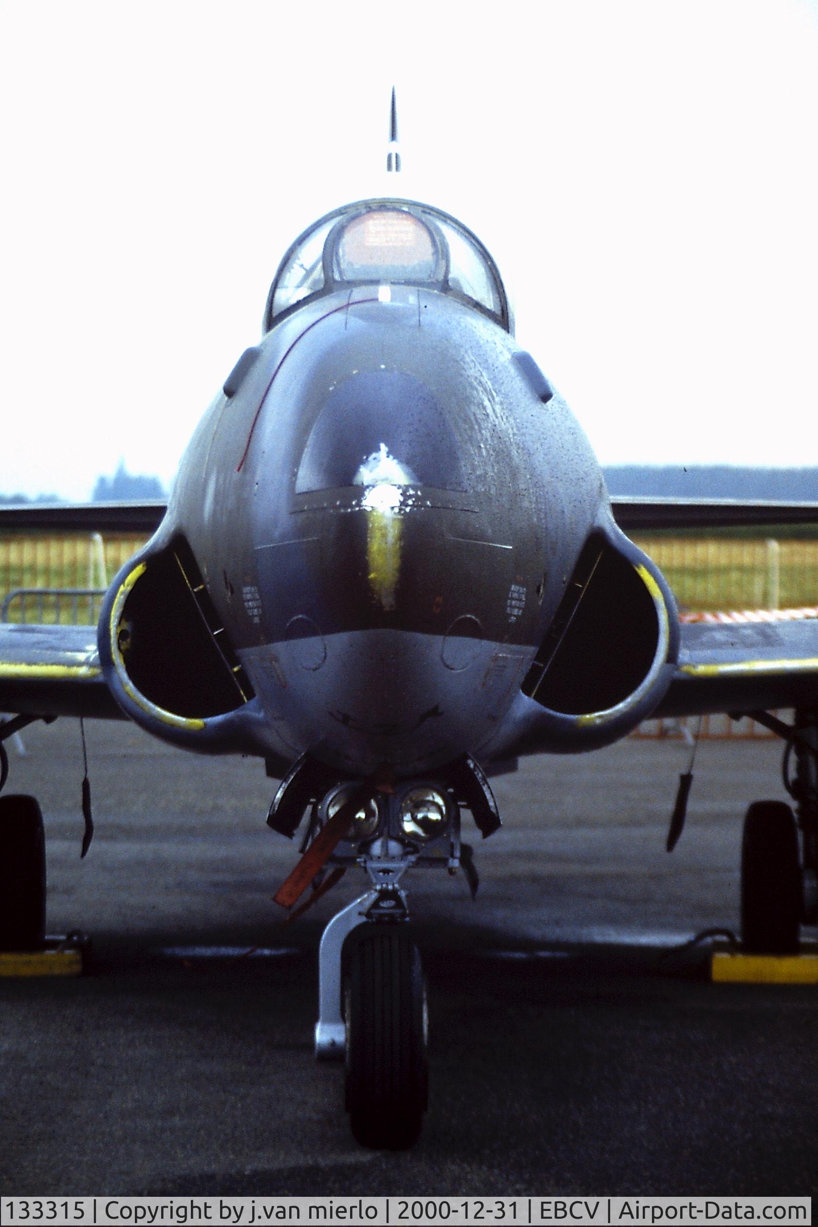 133315, Canadair CT-133A Silver Star C/N T33-315, Chièvres, Belgium 80s