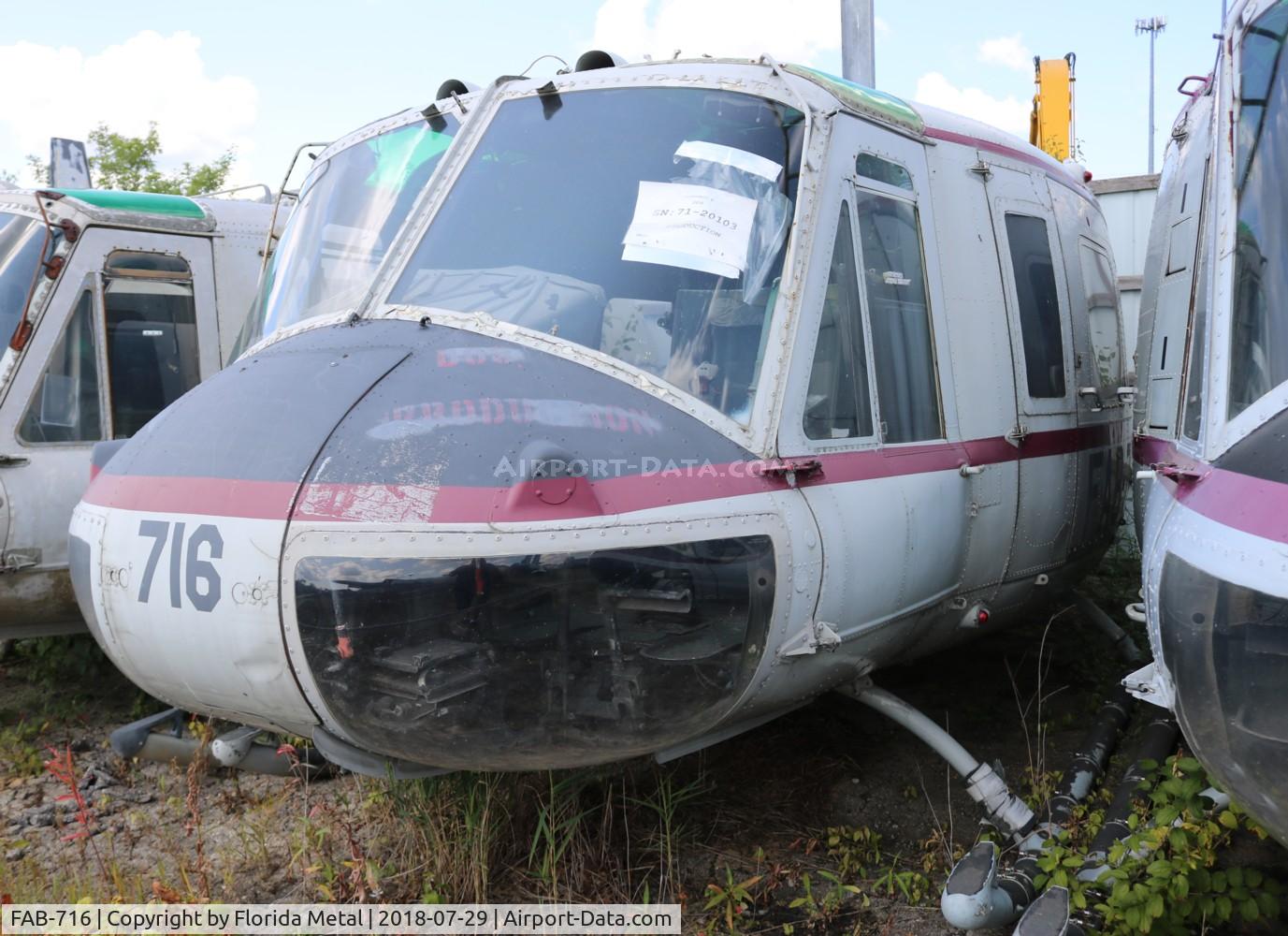 FAB-716, 1971 Bell UH-1H Iroquois C/N 12927, UH-1H at Russell Aviation Museum