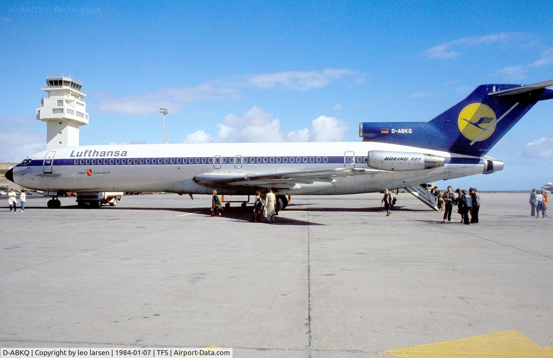 D-ABKQ, 1978 Boeing 727-230 C/N 21620, Tenerife 7.1.1984