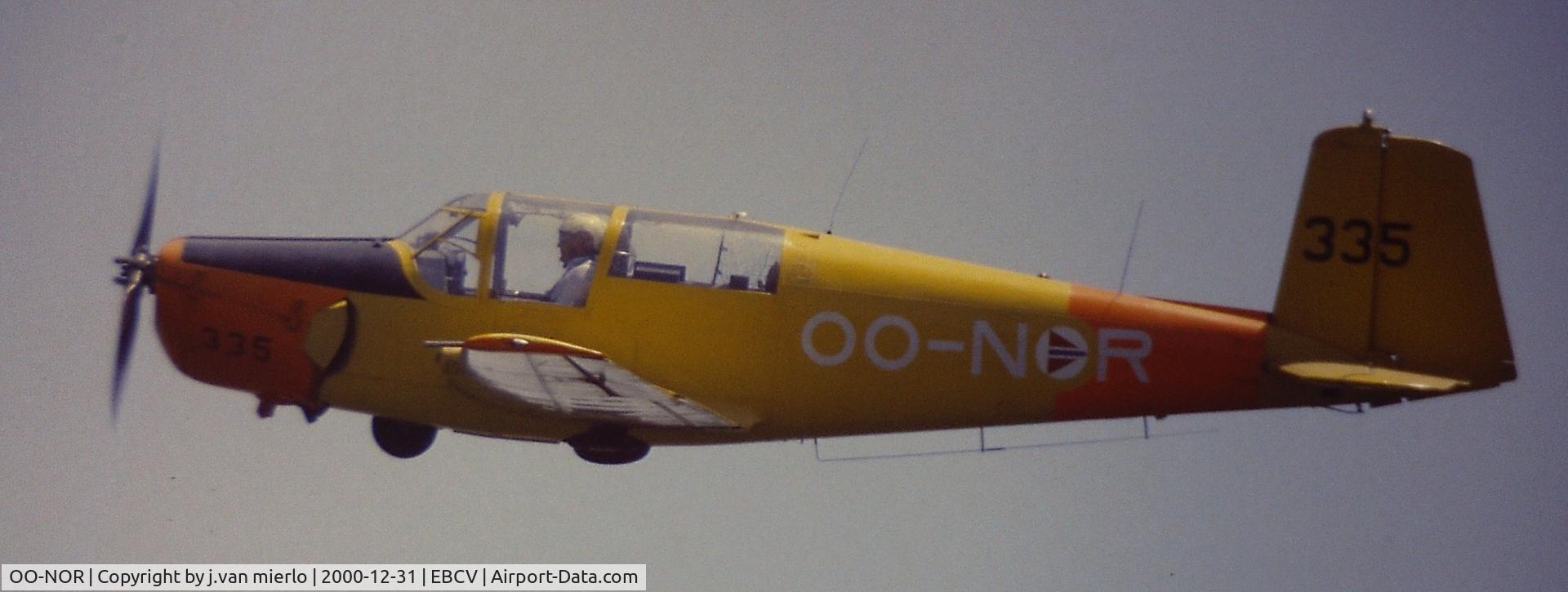 OO-NOR, 1957 Saab 91B-2 Safir C/N 91-335, Airshow, Belgium 80s