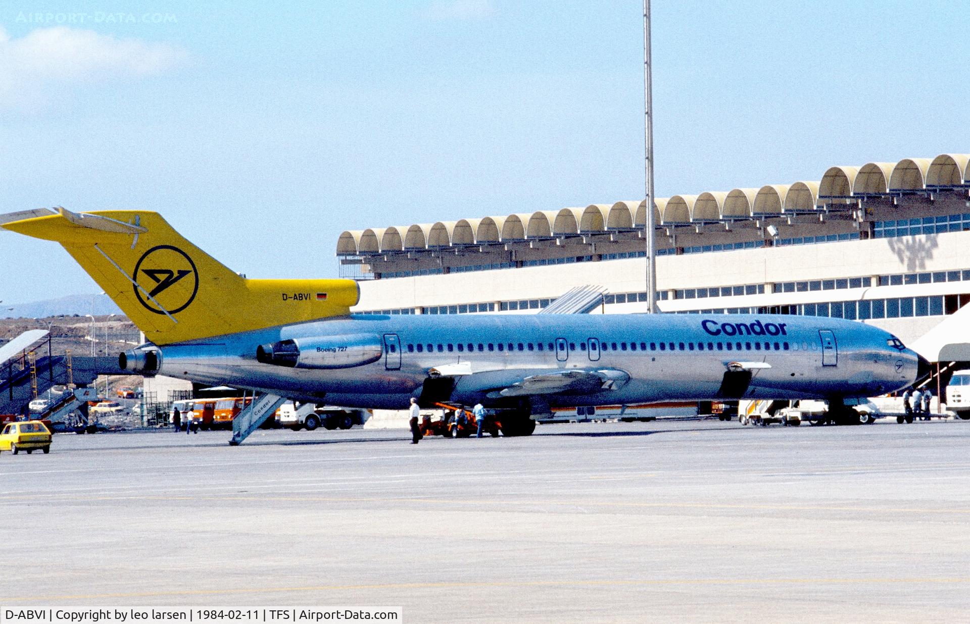 D-ABVI, 1974 Boeing 727-230 C/N 20791, Tenerife 11.2.1984