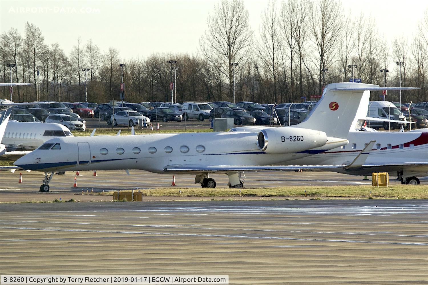 B-8260, 2012 Gulfstream Aerospace GV-SP (G550) C/N 5373, At Luton