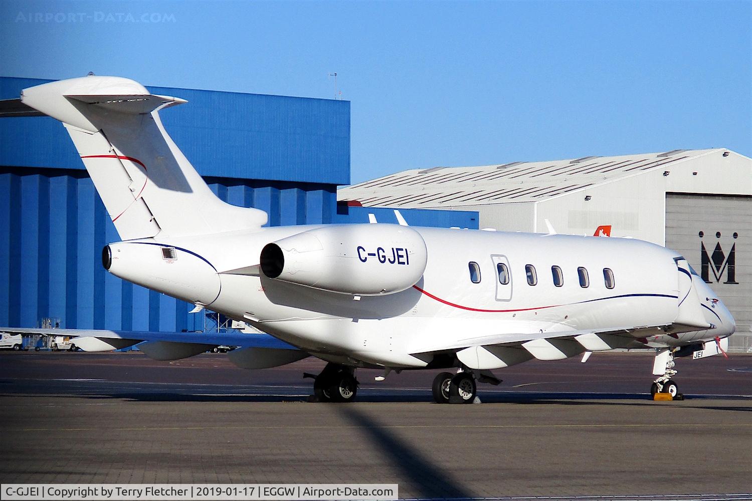 C-GJEI, 2008 Bombardier Challenger 300 (BD-100-1A10) C/N 20245, At Luton