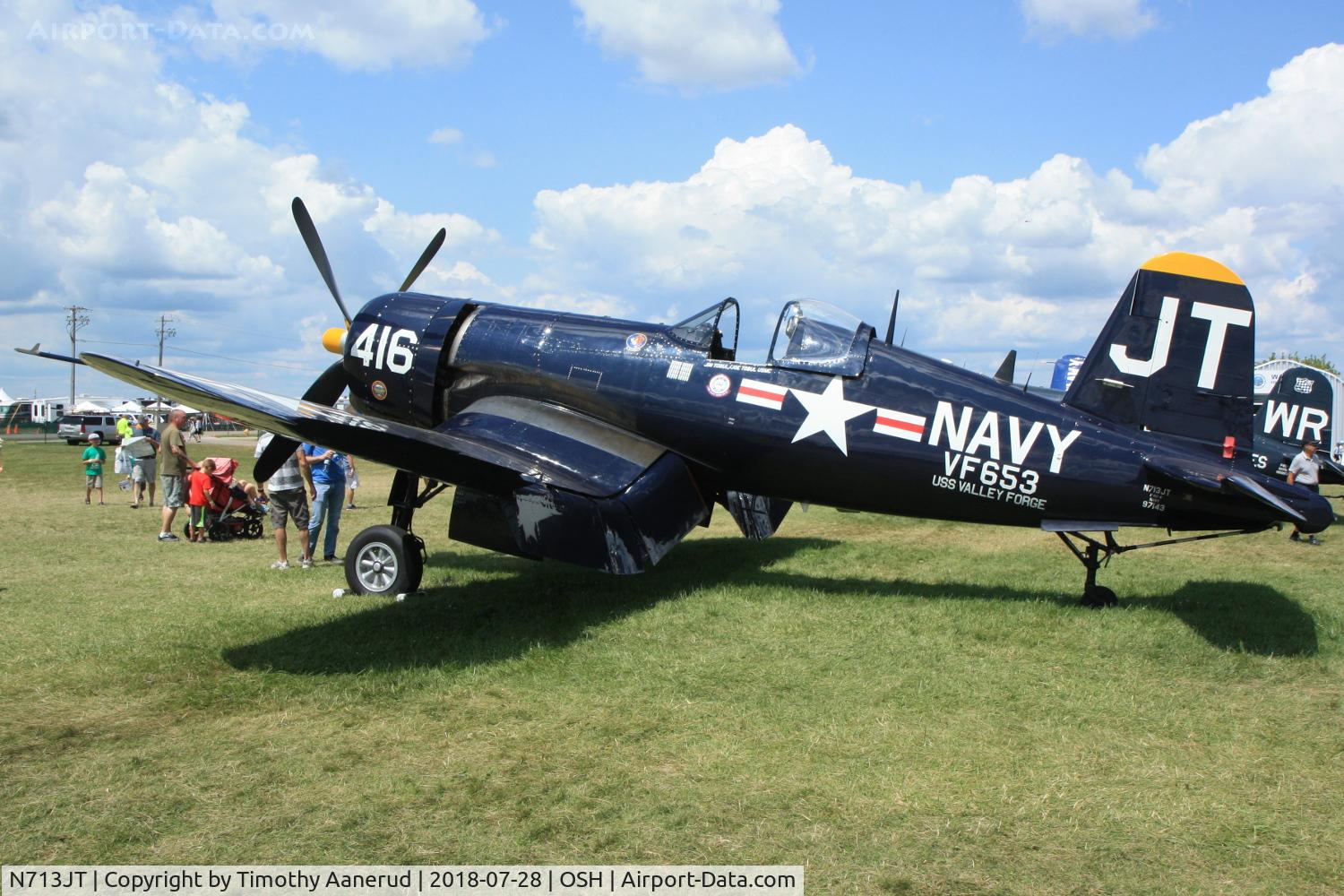 N713JT, 1945 Vought F4U-4B Corsair C/N 97143, 1945 Vought F4U-4B Corsair, c/n: Not found (Bu97143)