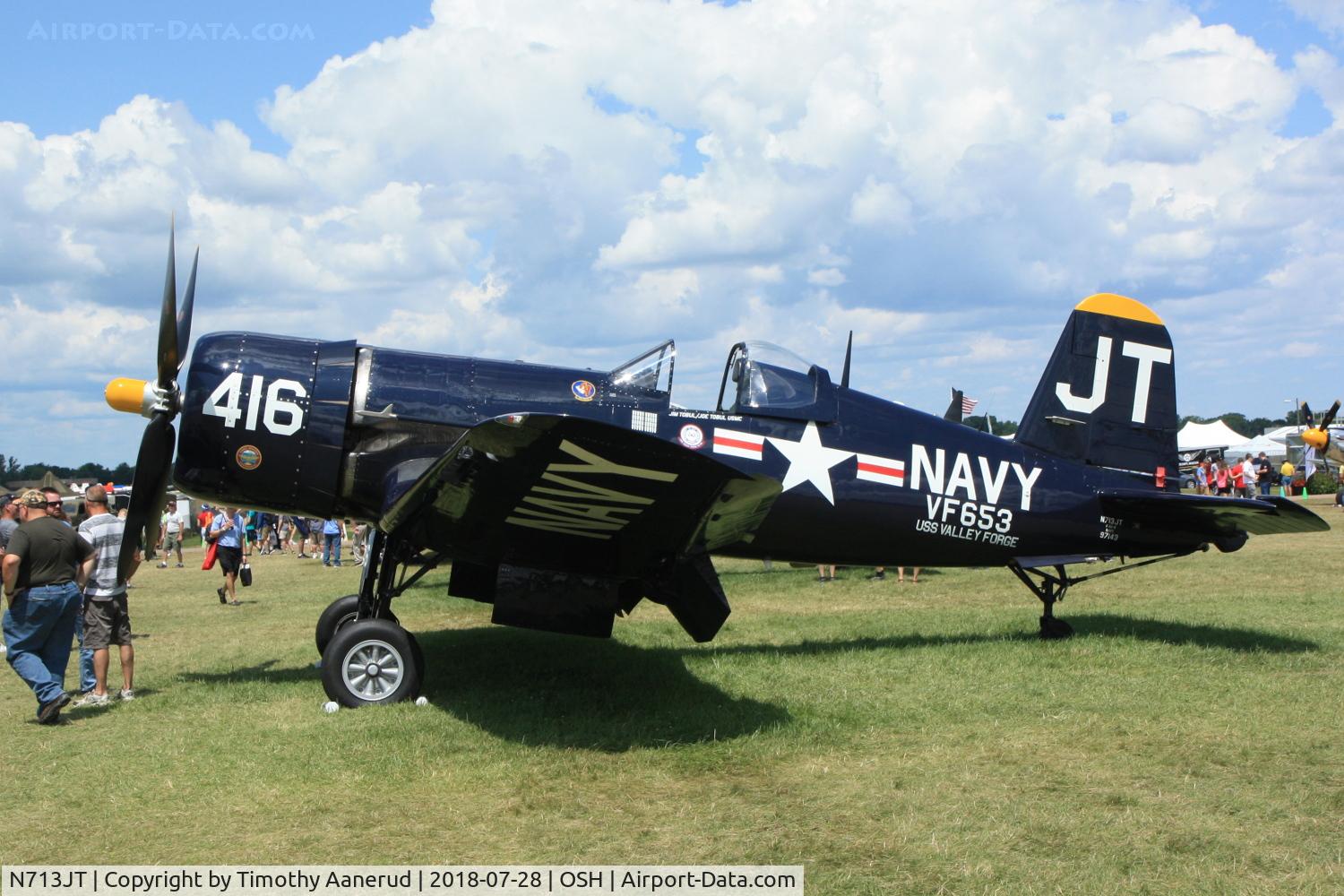 N713JT, 1945 Vought F4U-4B Corsair C/N 97143, 1945 Vought F4U-4B Corsair, BuNu. 97143