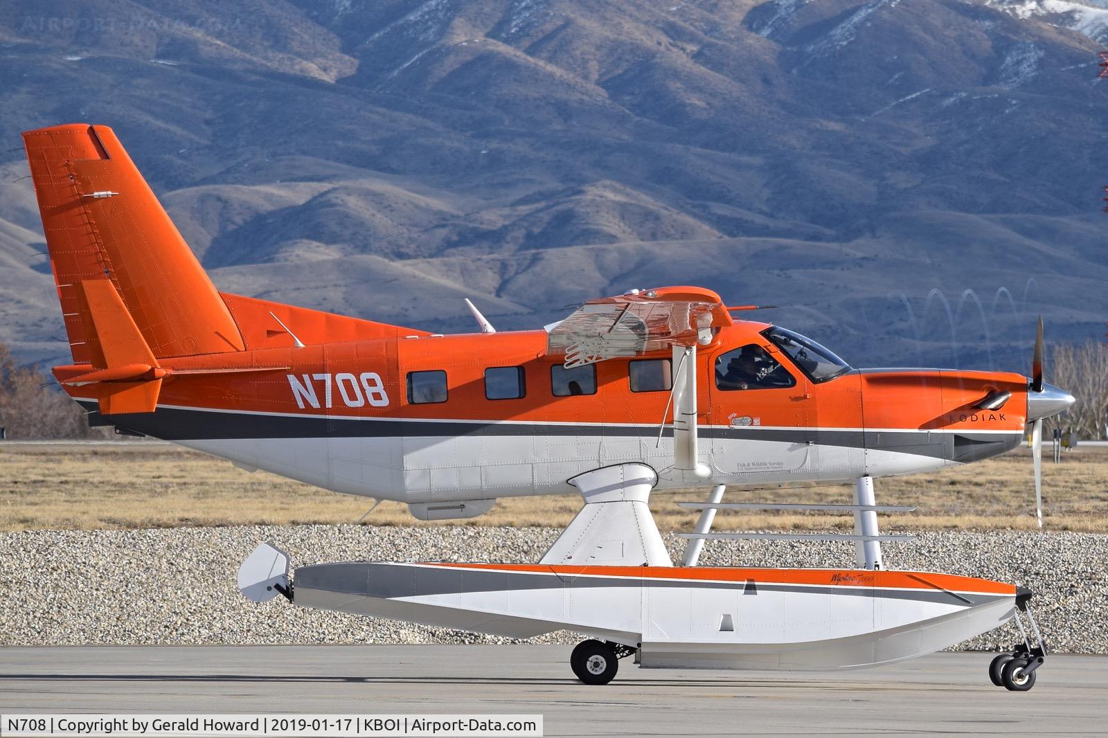 N708, 2008 Quest Kodiak 100 C/N 100-0007, Doing an engine run up.