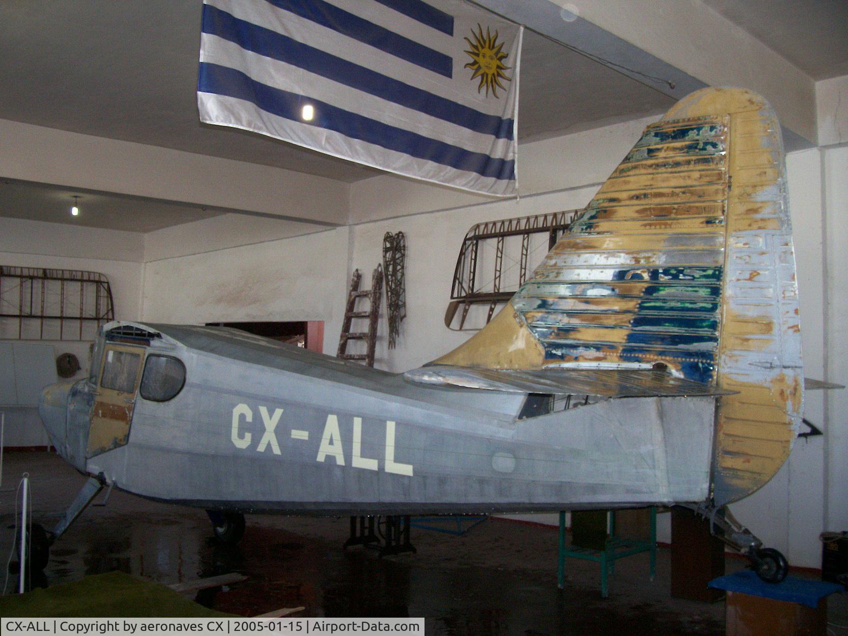 CX-ALL, 1948 Stinson 108-3 Voyager C/N 108-5225, En proceso de restauración en el Museo Aeronáutico.