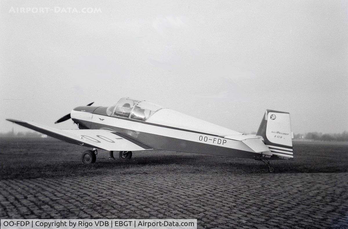 OO-FDP, 1964 Jodel (Wassmer) D-120A Paris-Nice C/N 269, Ghent airport 1966.