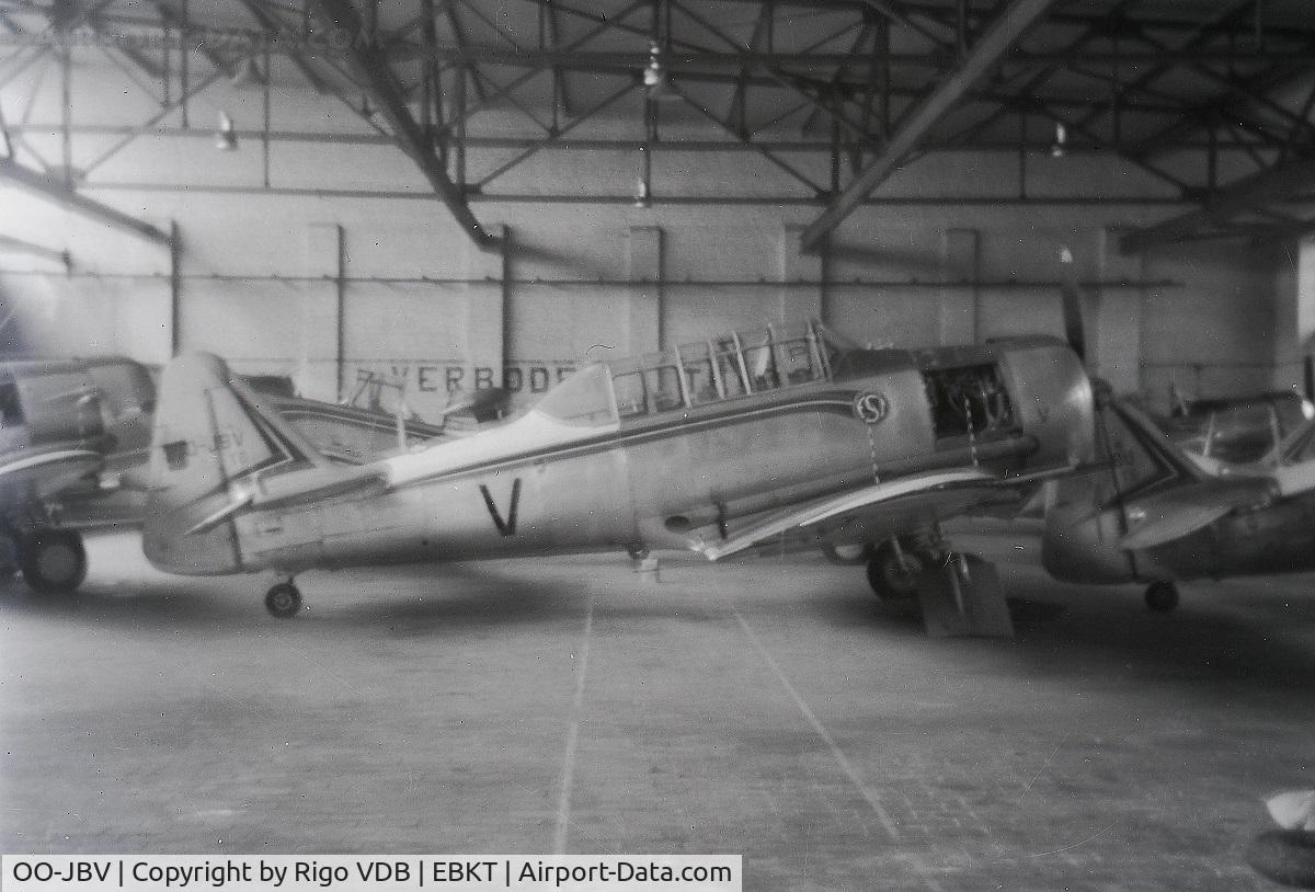 OO-JBV, North American AT-6F Texan C/N 121-42511, At Wevelgem in 1966.