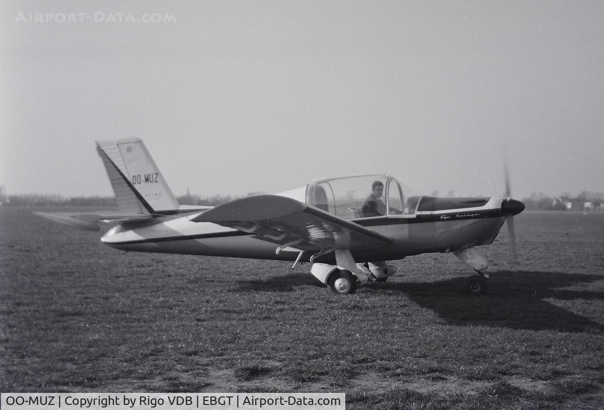 OO-MUZ, 1964 Morane-Saulnier MS-885 Super Rallye C/N 5427, Ghent airport 1965.