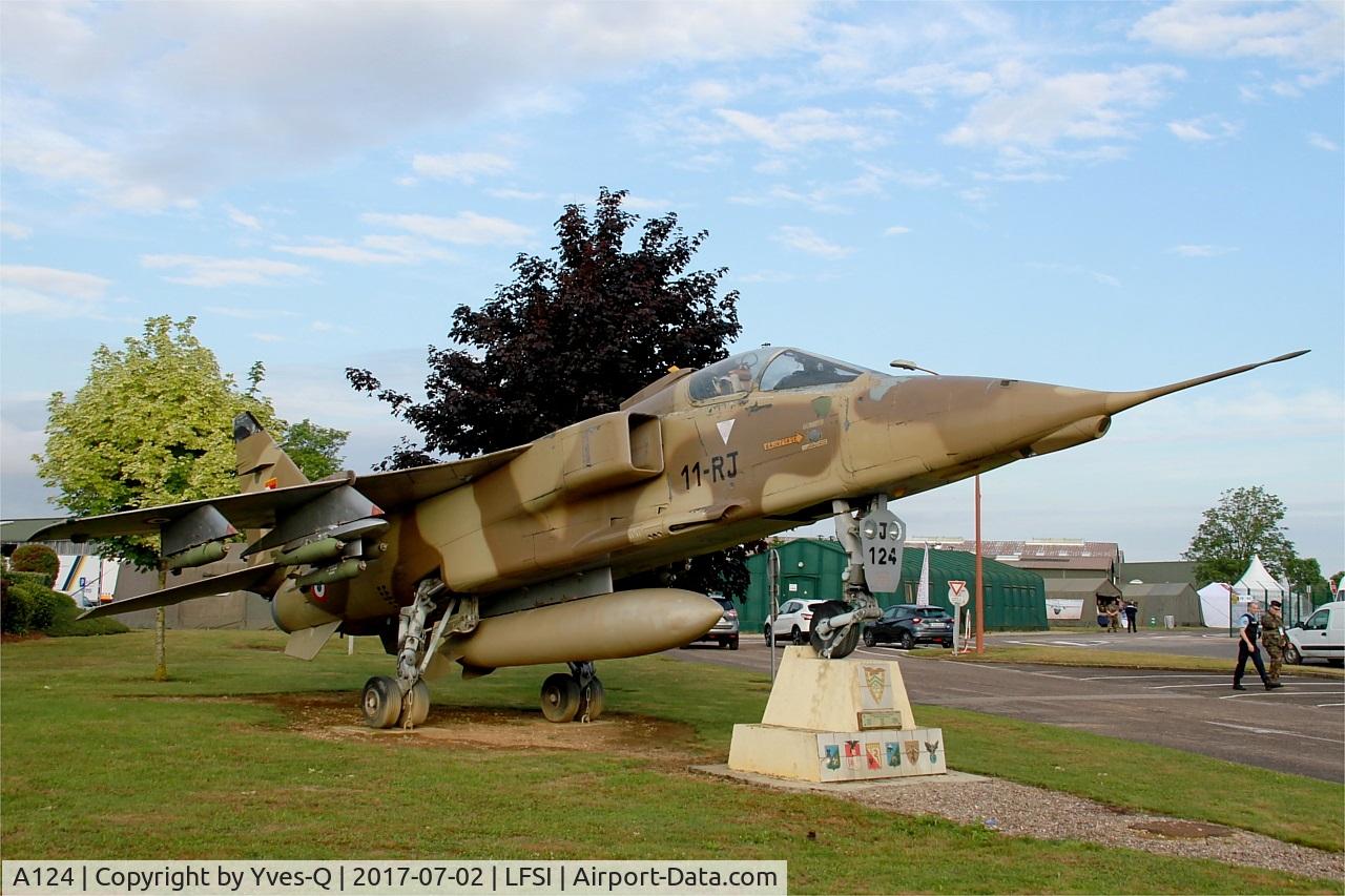 A124, Sepecat Jaguar A C/N A124, Sepecat Jaguar A (11-YD), Preserved at St Dizier-Robinson Air Base 113 (LFSI)