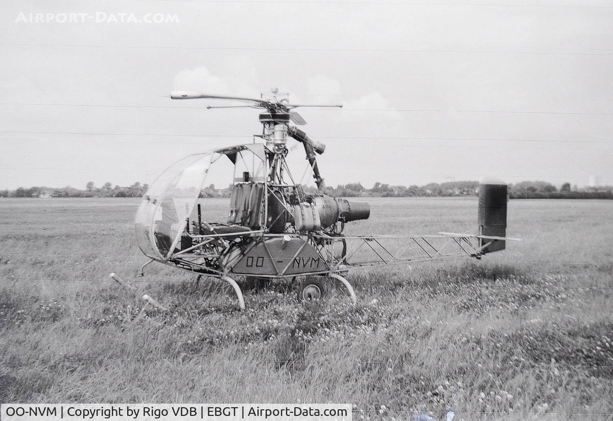 OO-NVM, Sud-Ouest SO.1221S Djinn C/N 013/FC17, At Ghent airport in 1965.