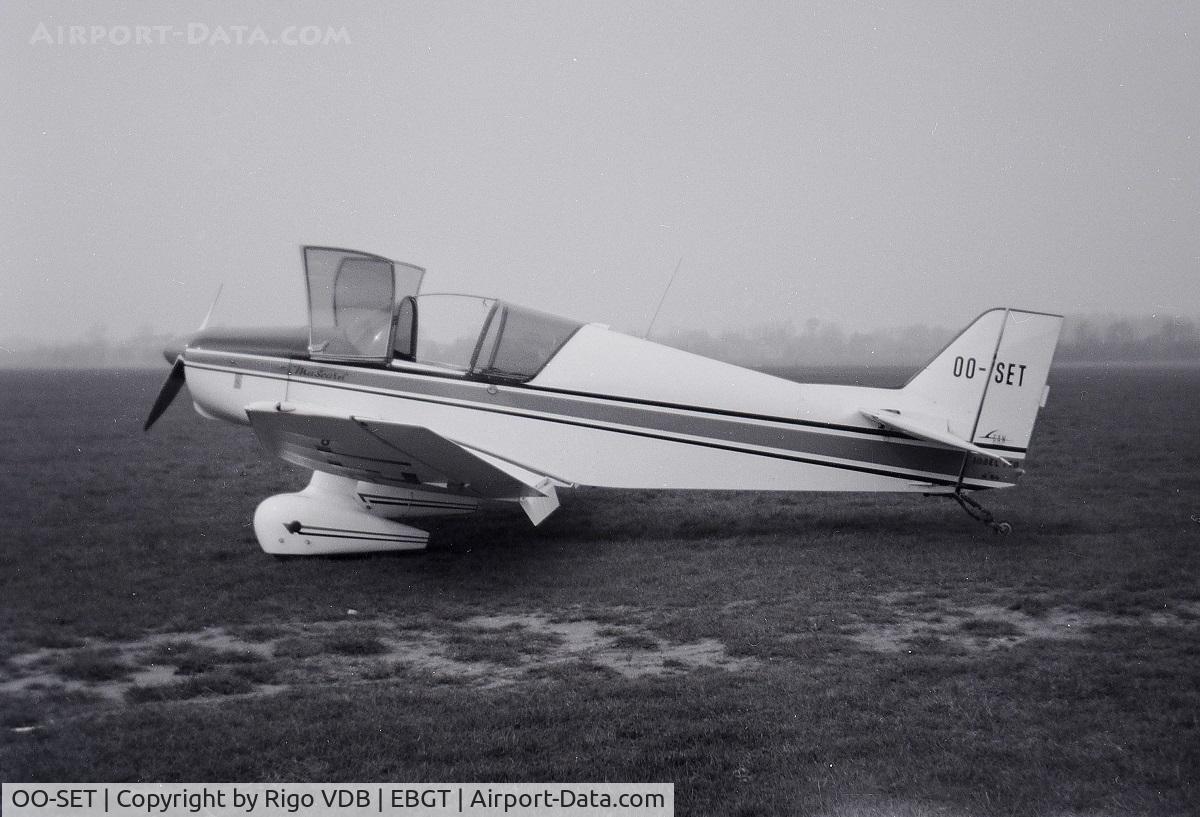 OO-SET, 1964 SAN Jodel D-150 Mascaret C/N 46, Ghent airport 1965.