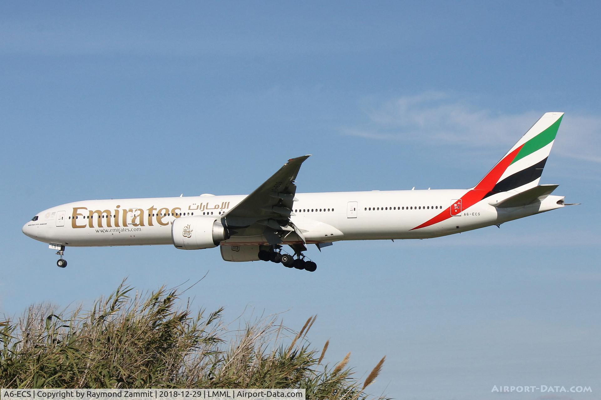 A6-ECS, 2009 Boeing 777-31H/ER C/N 38980, B777 A6-ECS Emirates Airlines