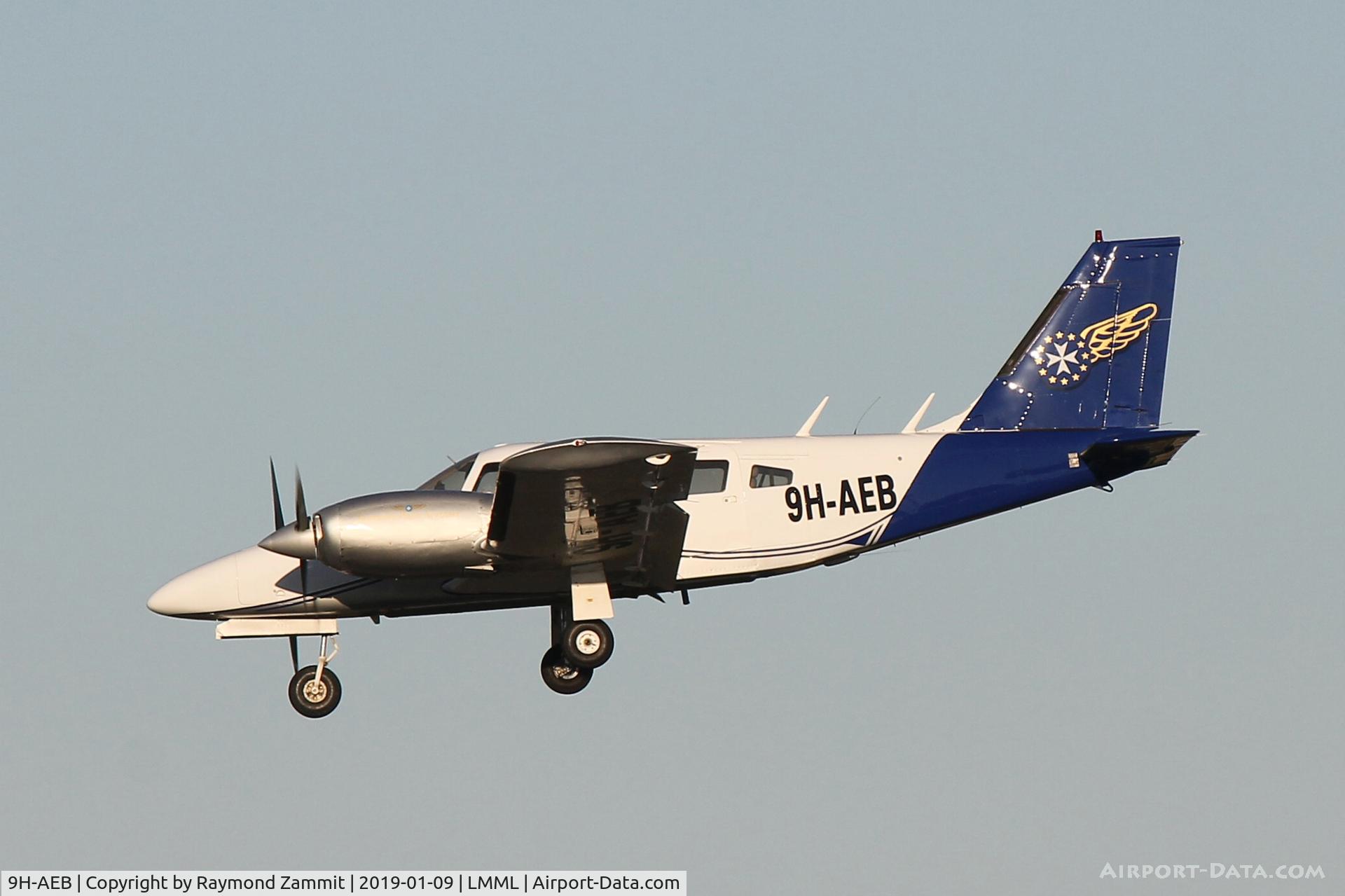 9H-AEB, 1977 Piper PA-34-200T Seneca II C/N 34-7870066, Piper PA-34 SenecaII 9H-AEB Malta School of Flying