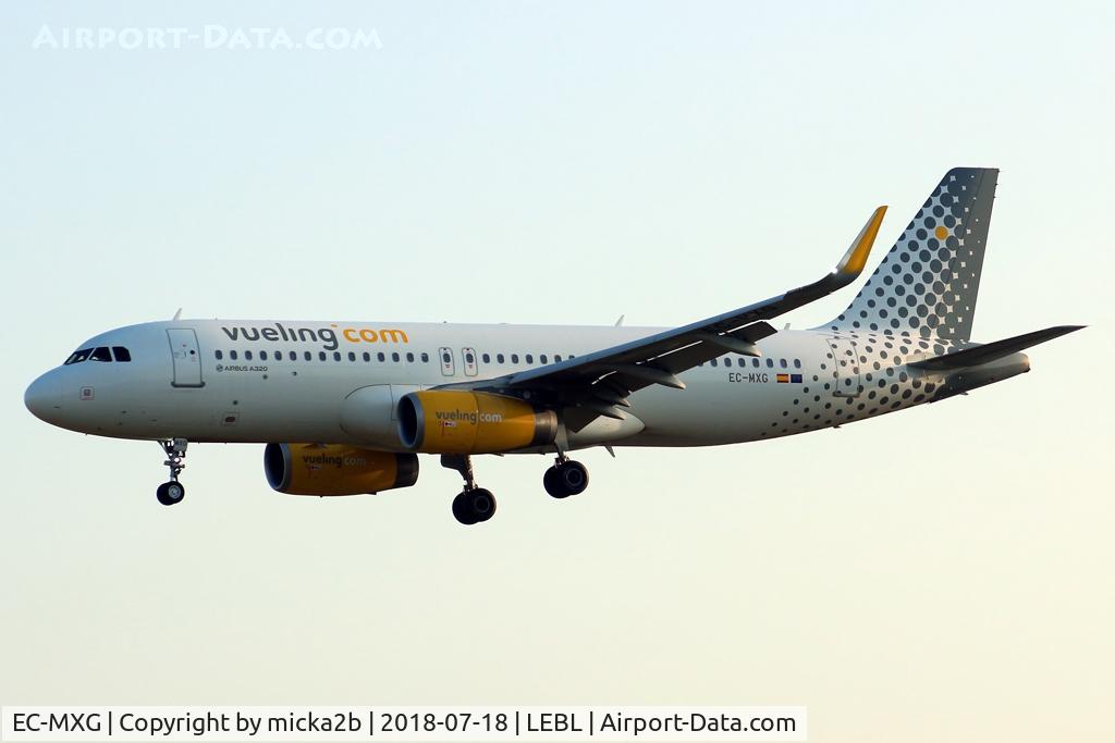 EC-MXG, 2018 Airbus A320-232 C/N 8192, Landing