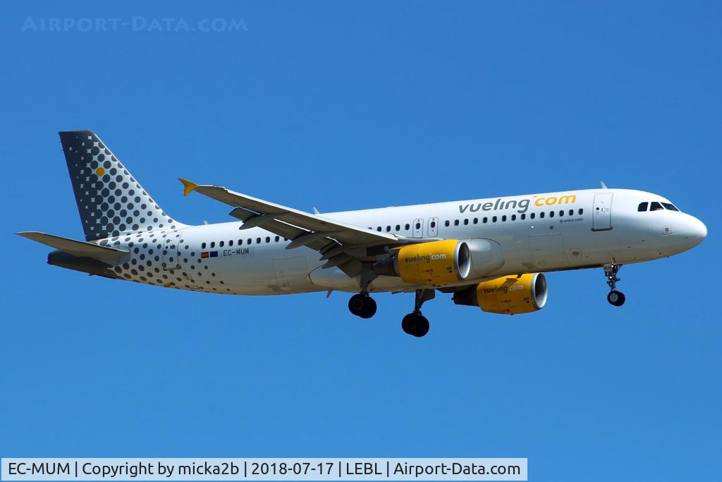 EC-MUM, 2009 Airbus A320-214 C/N 4101, Landing