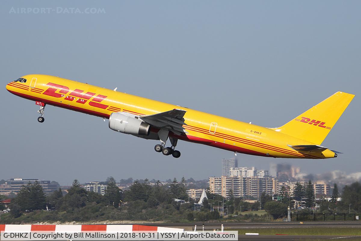 G-DHKZ, 1992 Boeing 757-236/PCF C/N 25620, away for the last time
ex VH-TCA