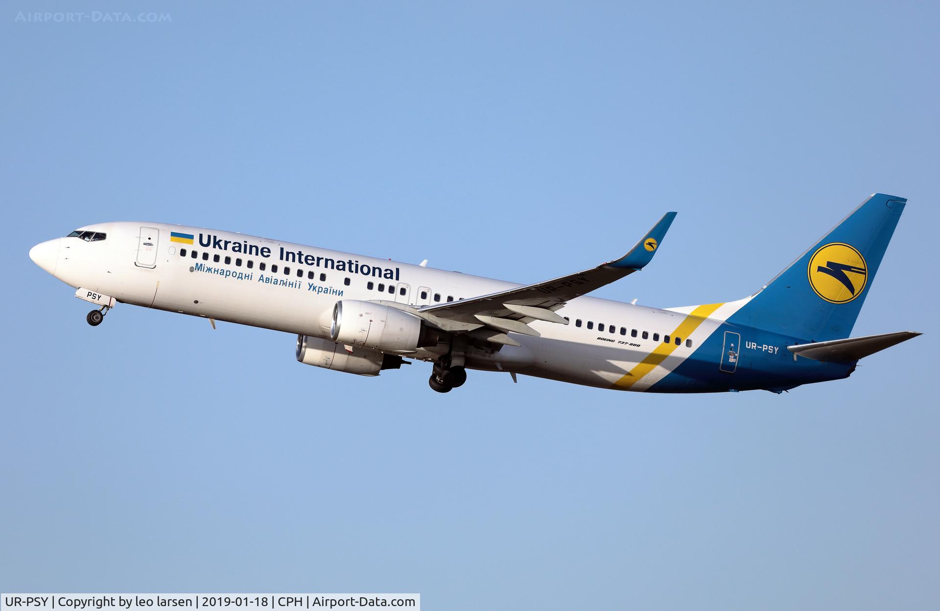 UR-PSY, 2006 Boeing 737-8EH C/N 34281, Copenhagen 18.1.2019