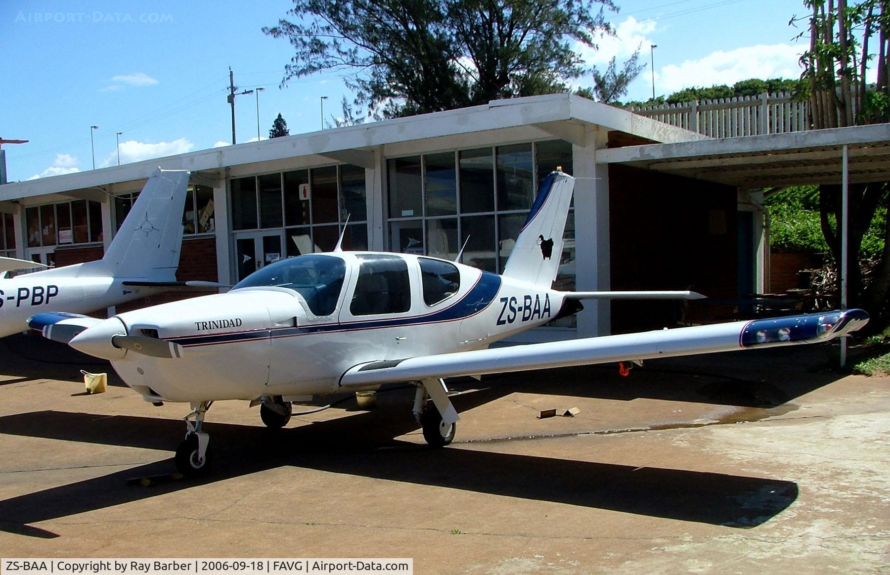 ZS-BAA, 1984 Socata TB-20 Trinidad C/N 426, ZS-BAA   Socata TB-20 Trinidad [426] Durban-Virginia~ZS 18/09/2006
