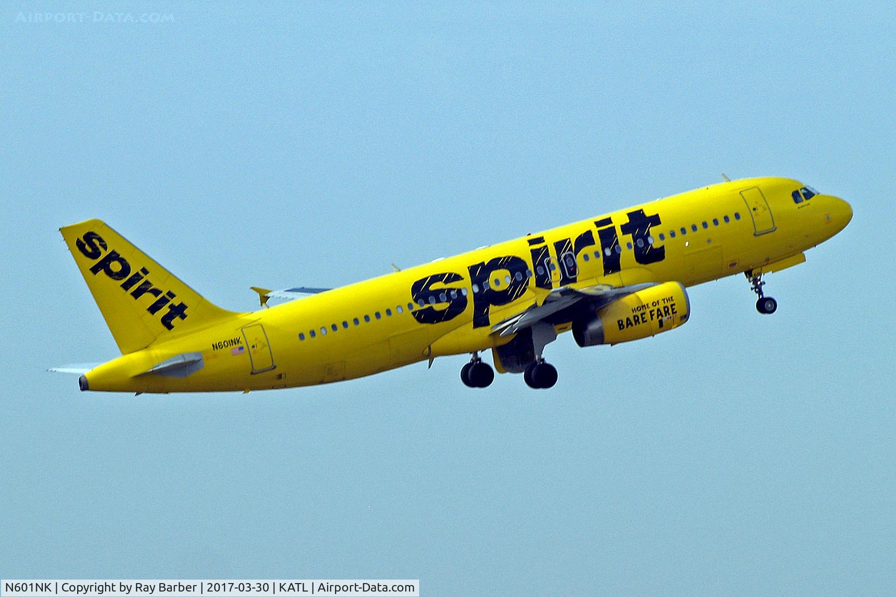 N601NK, 2010 Airbus A320-232 C/N 4206, N601NK   Airbus A320-232 [4206] (Spirit Airlines) Atlanta-Hartsfield~N 30/03/2017