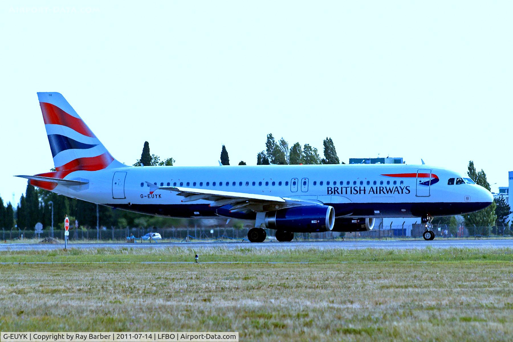 G-EUYK, 2010 Airbus A320-232 C/N 4551, G-EUYK   Airbus A320-232 [4551] (British Airways) Toulouse-Blagnac~F 14/07/2011