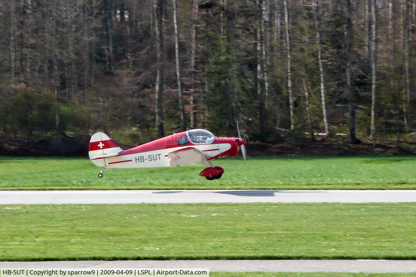 HB-SUT, 1958 CAB GY-201 Minicab C/N PS-1, Taking-off from Langenthal-Bleienbach