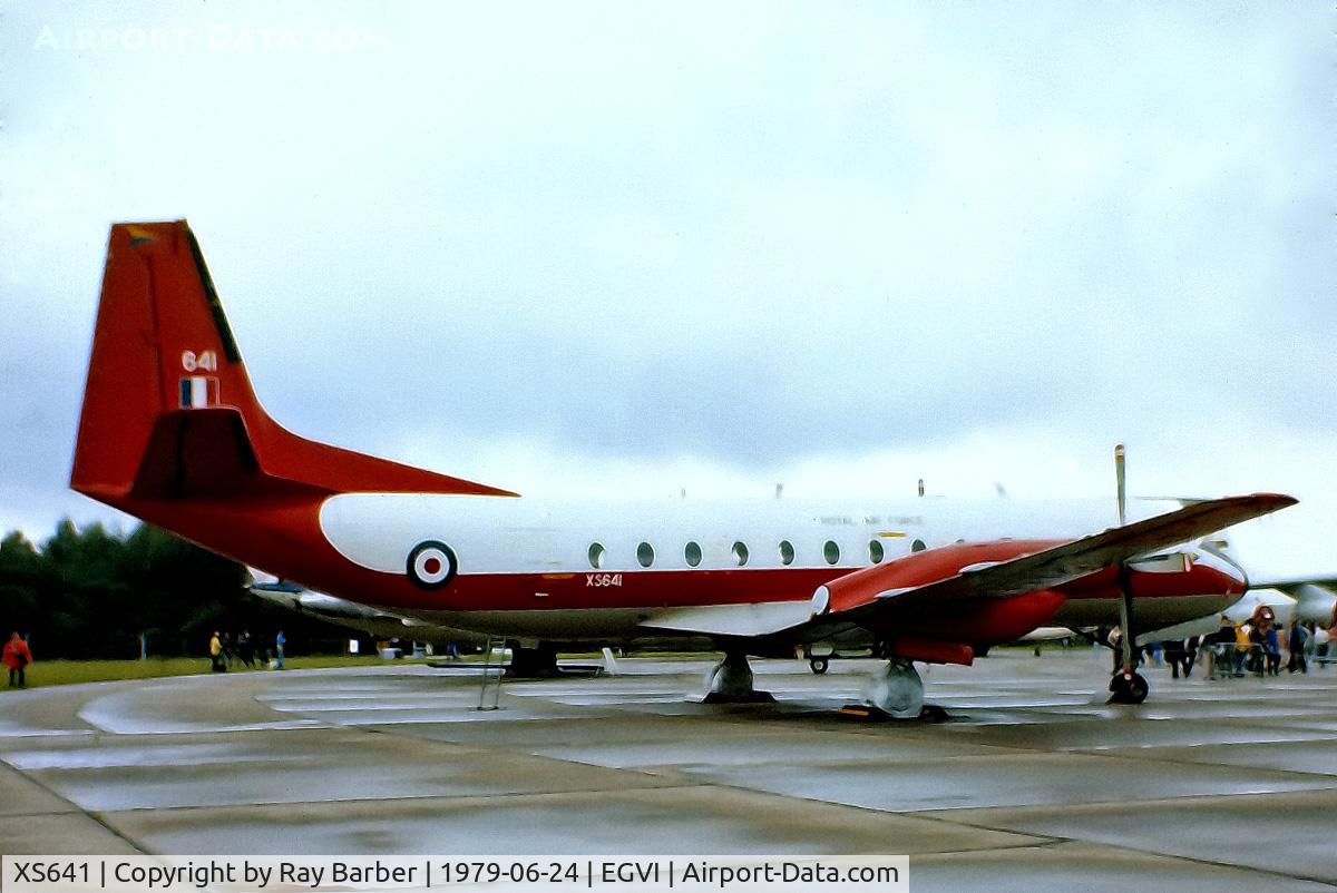XS641, 1967 Hawker Siddeley HS-780 Andover C1(PR) C/N Set25/BN25, XS641    Hawker Siddeley Andover C.1(PR) [Set 25] (Royal Air Force) RAF Greenham Common~G 24/06/1979