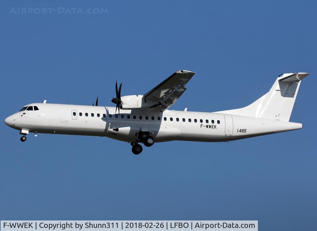 F-WWEK, 2018 ATR 72-600 C/N 1485, C/n 1485