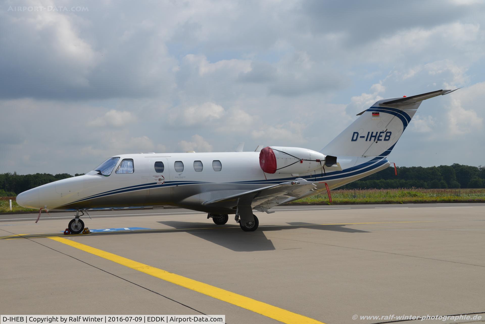 D-IHEB, 1994 Cessna 525 CitationJet CJ1 C/N 525-0064, Cessna 525 CitationJet 1 - SCR Silver Cloud Air - 525-0064 - D-IHEB - 09.07.2016 - CGN