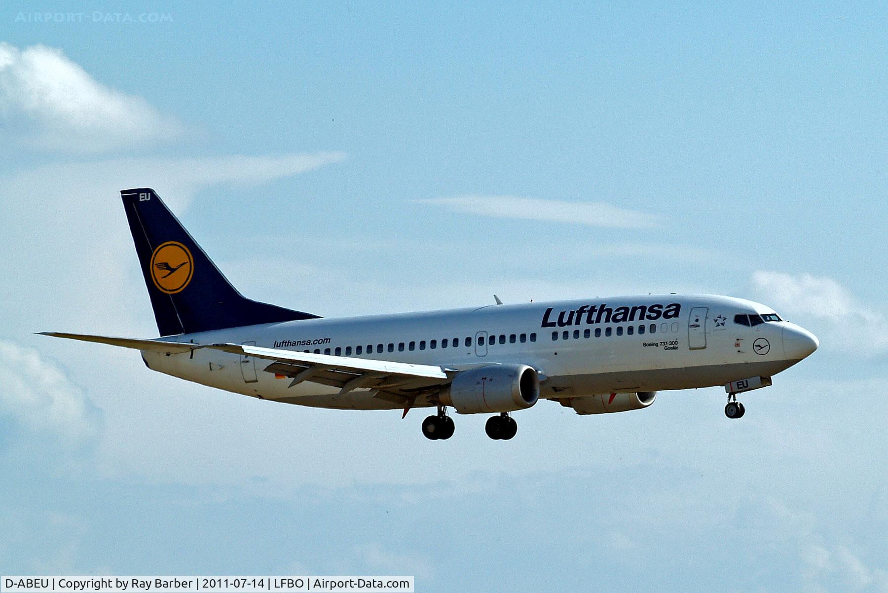 D-ABEU, 1995 Boeing 737-330 C/N 27904, D-ABEU   Boeing 737-330 [27904] (Lufthansa) Toulouse-Blagnac~F 14/07/2011
