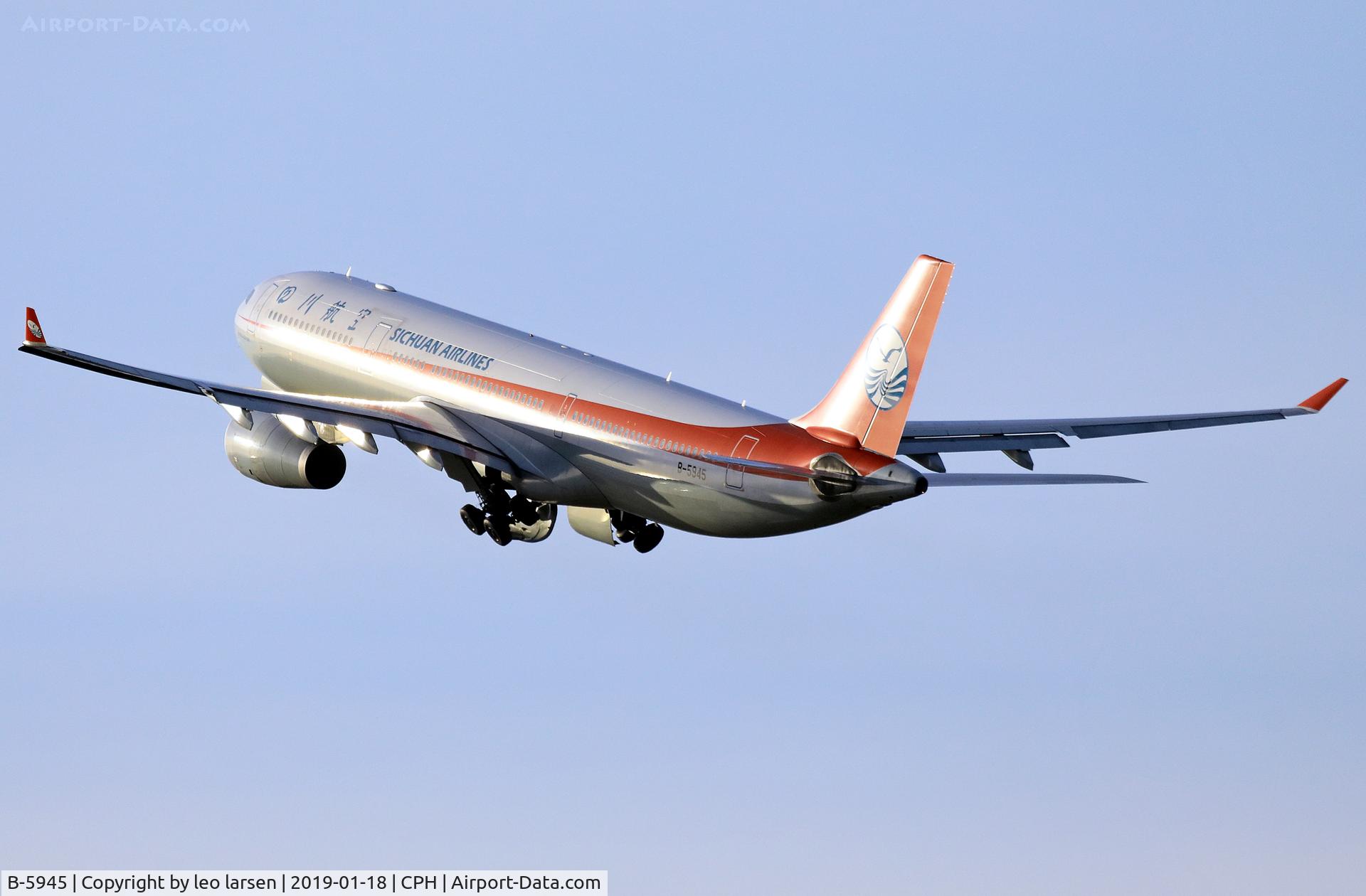 B-5945, 2014 Airbus A330-343 C/N 1528, Copenhagen 18.1.2019