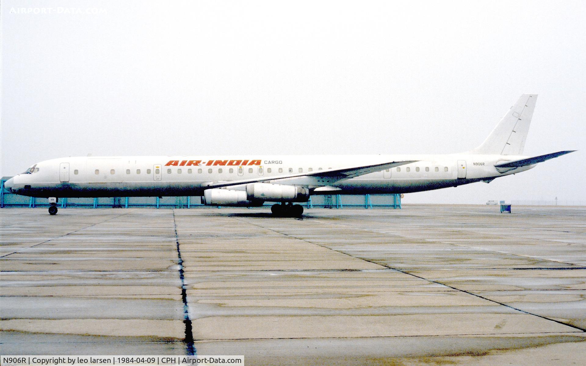 N906R, 1969 Douglas DC-8-63F C/N 46087, Copenhagen 9.4.1984