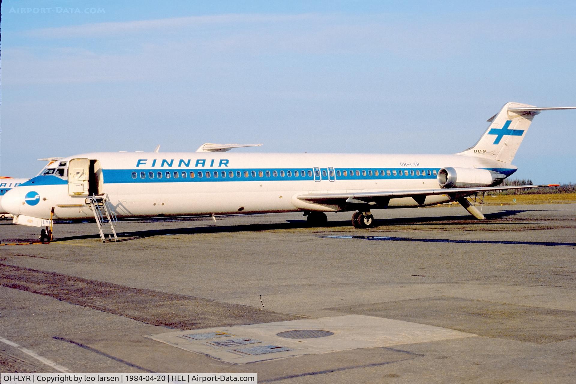 OH-LYR, 1976 Douglas DC-9-51 C/N 47736, Helsinki 20.4.1984
