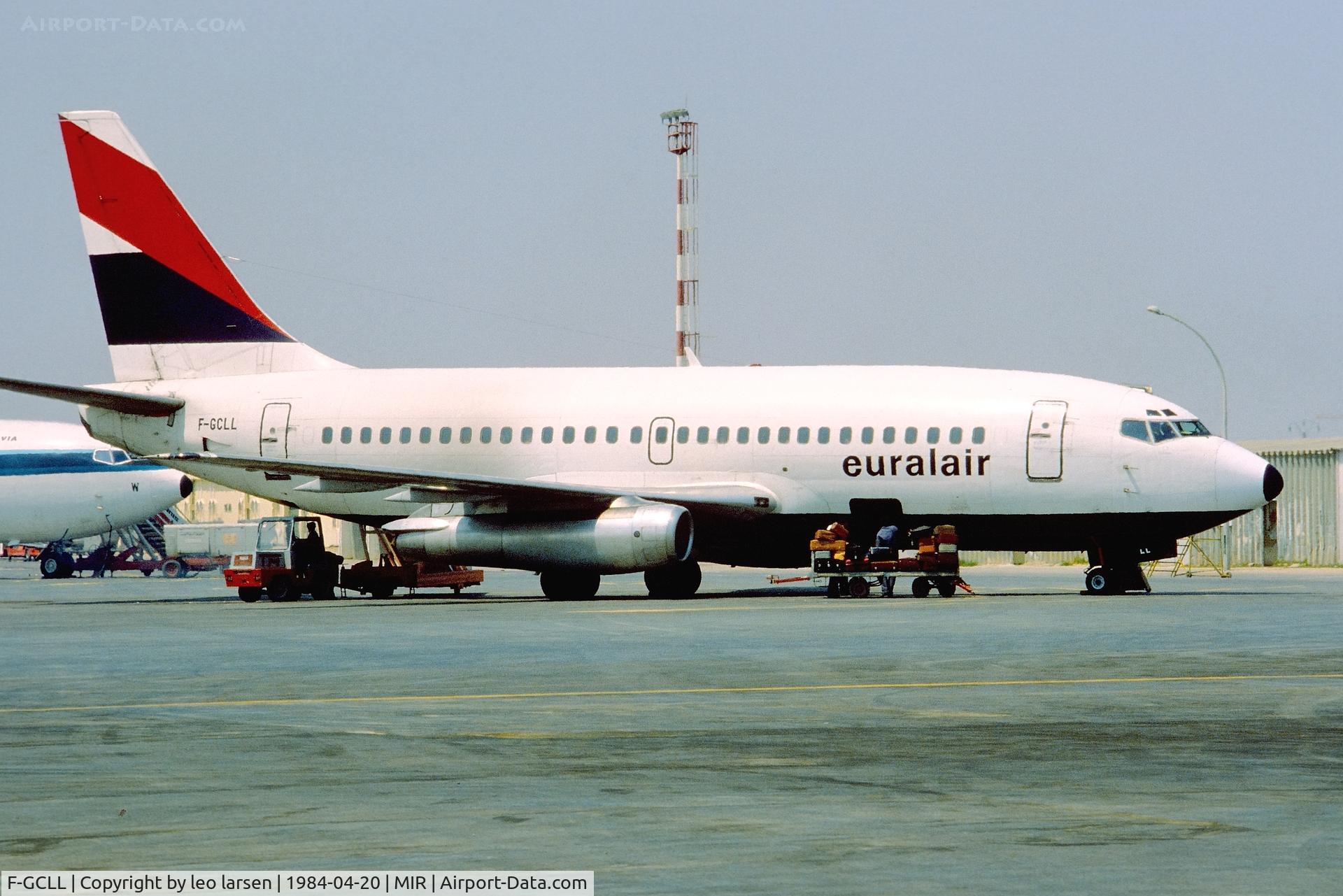 F-GCLL, 1968 Boeing 737-222 C/N 19064, Monastir 20.4.1984